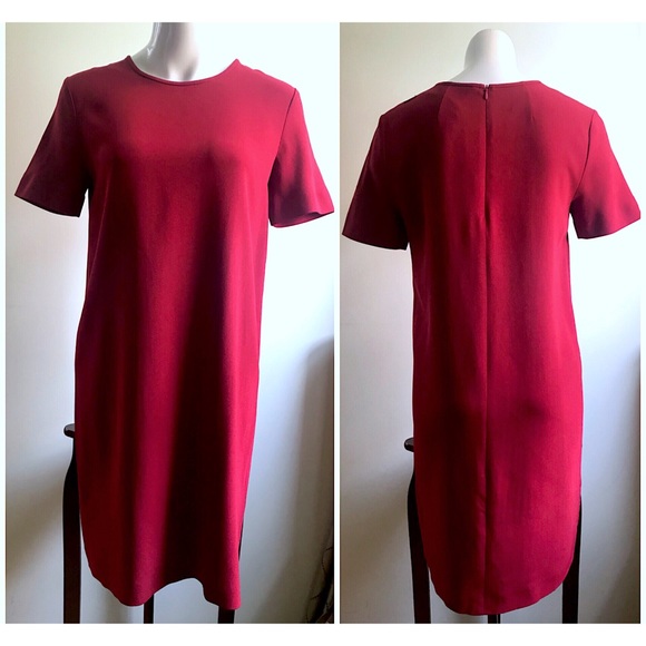'S MaxMara $675 Crimson Abbono Shift Midi Dress - Picture 3 of 5